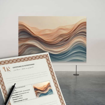 Quadro Retangular - Wavy Flow