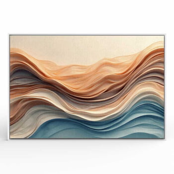 Quadro Retangular - Wavy Flow