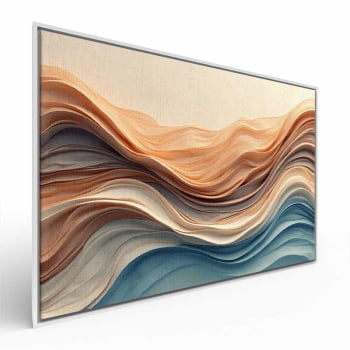 Quadro Retangular - Wavy Flow