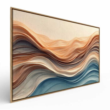 Quadro Retangular - Wavy Flow