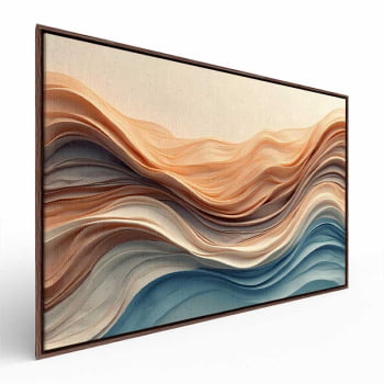 Quadro Retangular - Wavy Flow