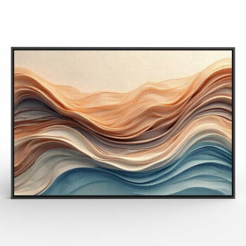 Quadro Retangular - Wavy Flow