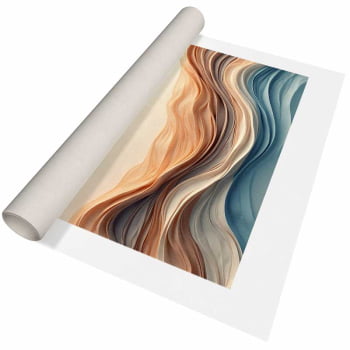 Quadro Retangular - Wavy Flow