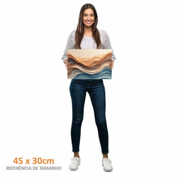 Quadro Retangular - Wavy Flow