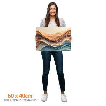 Quadro Retangular - Wavy Flow