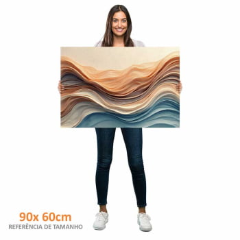 Quadro Retangular - Wavy Flow