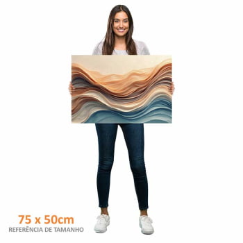 Quadro Retangular - Wavy Flow