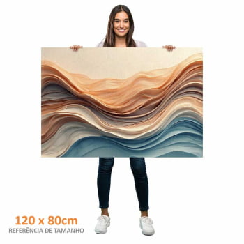 Quadro Retangular - Wavy Flow