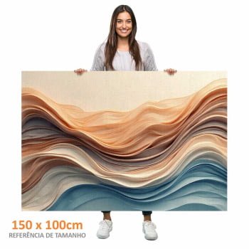 Quadro Retangular - Wavy Flow