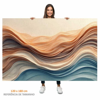 Quadro Retangular - Wavy Flow