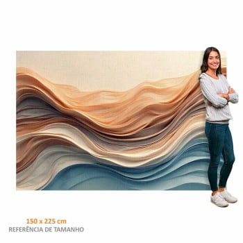 Quadro Retangular - Wavy Flow