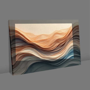 Quadro Retangular - Wavy Flow