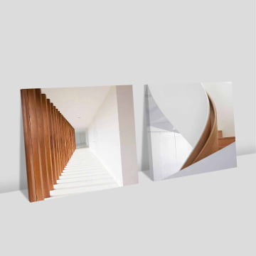 Kit 2 quadros quadrados - Detalhes Arquitetônicos 