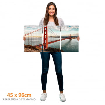 Kit 3 quadros retangulares - Ponte de São Francisco
