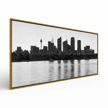 Quadro panorâmico - Vista panorâmica P&B
