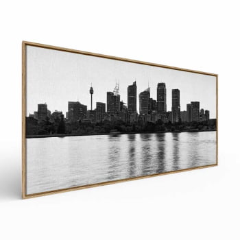 Quadro panorâmico - Vista panorâmica P&B