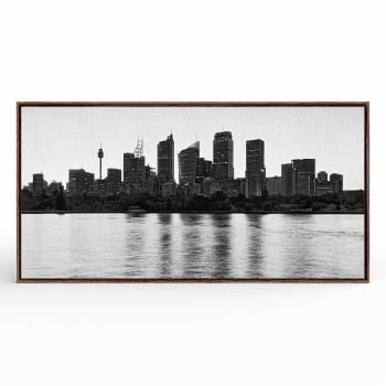 Quadro panorâmico - Vista panorâmica P&B