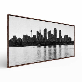 Quadro panorâmico - Vista panorâmica P&B