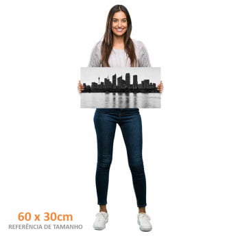 Quadro panorâmico - Vista panorâmica P&B