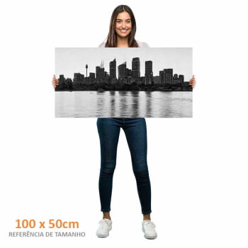 Quadro panorâmico - Vista panorâmica P&B