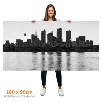 Quadro panorâmico - Vista panorâmica P&B