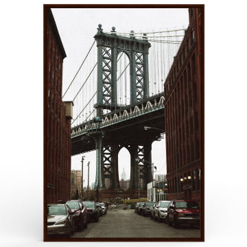 Quadro Retangular  - NY Ponte Brooklyn