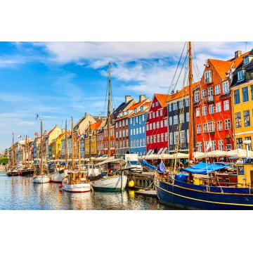 Quadro Retangular  - Vista de Copenhage
