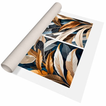 Kit 2 quadros retangulares - Duo Botanic Tropical