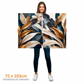Kit 2 quadros retangulares - Duo Botanic Tropical