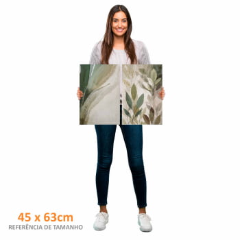 Kit 2 quadros retangulares - Duo Verde Suave