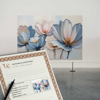 Quadro Retangular - A Textura da Flores