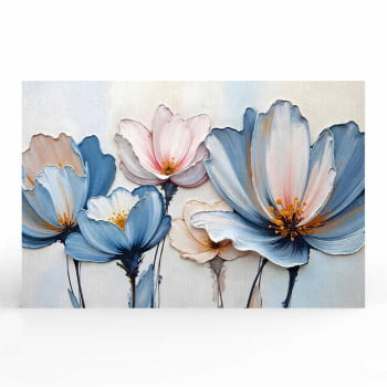 Quadro Retangular - A Textura da Flores