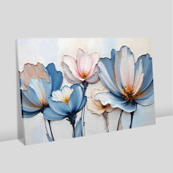 Quadro Retangular - A Textura da Flores