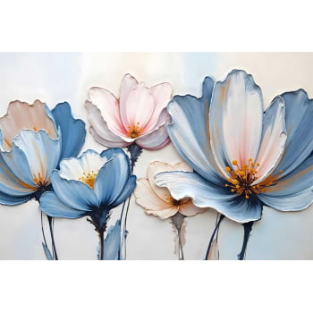 Quadro Retangular - A Textura da Flores