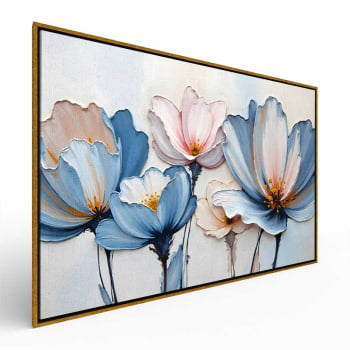 Quadro Retangular - A Textura da Flores