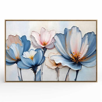 Quadro Retangular - A Textura da Flores