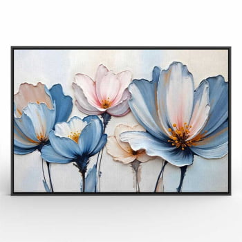 Quadro Retangular - A Textura da Flores