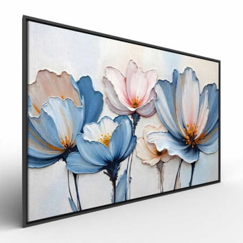 Quadro Retangular - A Textura da Flores