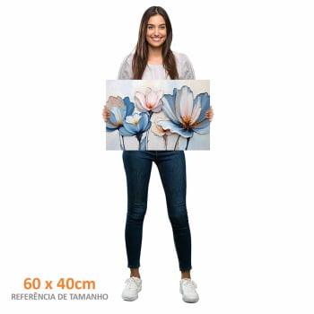 Quadro Retangular - A Textura da Flores