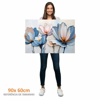 Quadro Retangular - A Textura da Flores