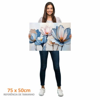 Quadro Retangular - A Textura da Flores