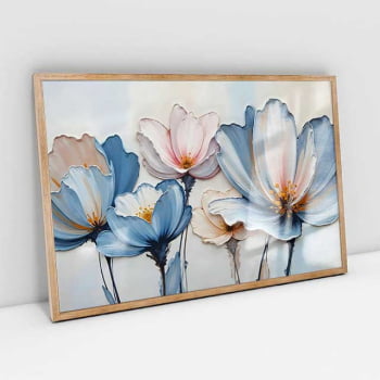 Quadro Retangular - A Textura da Flores