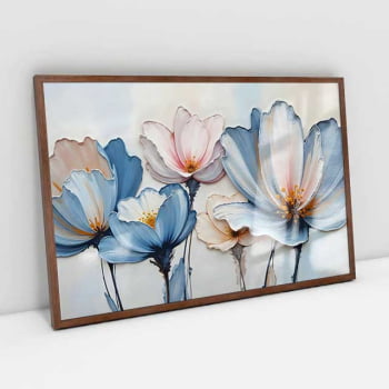Quadro Retangular - A Textura da Flores