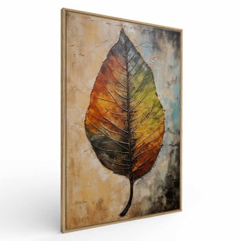 Quadro Retangular - Colorful Leaf