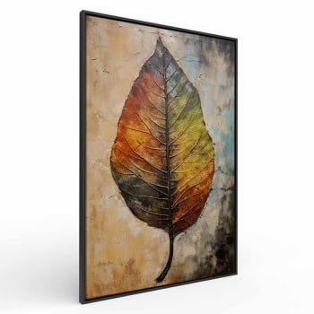 Quadro Retangular - Colorful Leaf