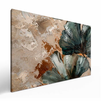 Quadro Retangular - Detalhe das Folhas Ginkgo