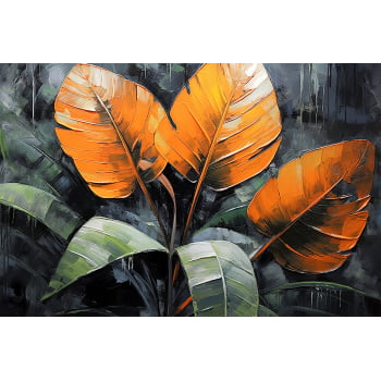 Quadro Retangular - Elegância Tropical