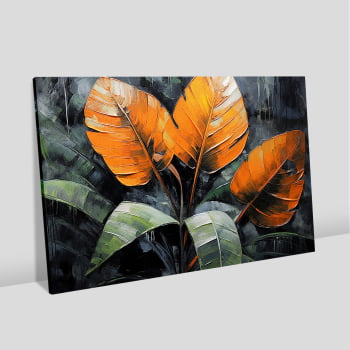 Quadro Retangular - Elegância Tropical