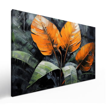 Quadro Retangular - Elegância Tropical