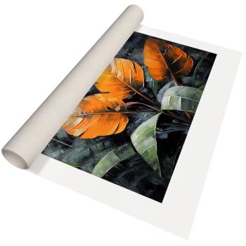 Quadro Retangular - Elegância Tropical